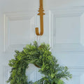 Gold Metal Christmas Tree Wreath Hanger - 30cm