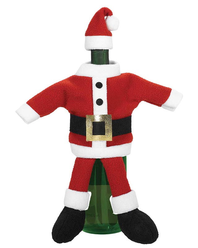 Santa Suit Wine Bottle Jacket